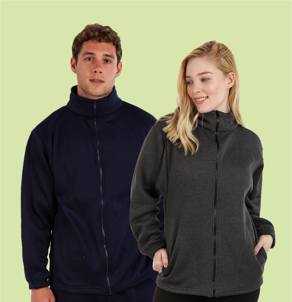 Zippered sweatshirts without hoods best sale