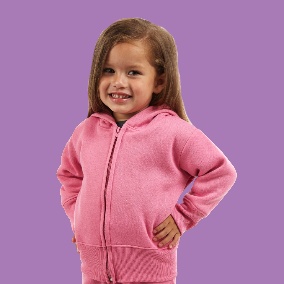 Toddler Zip Up Hoodie Style 528A Tipsy Inc. USA