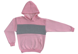 Kids Color Block Hooded Pullover Sweatshirt (Style# 541)