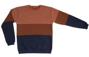Adults Crewneck Color Block Sweater (Style# 542)