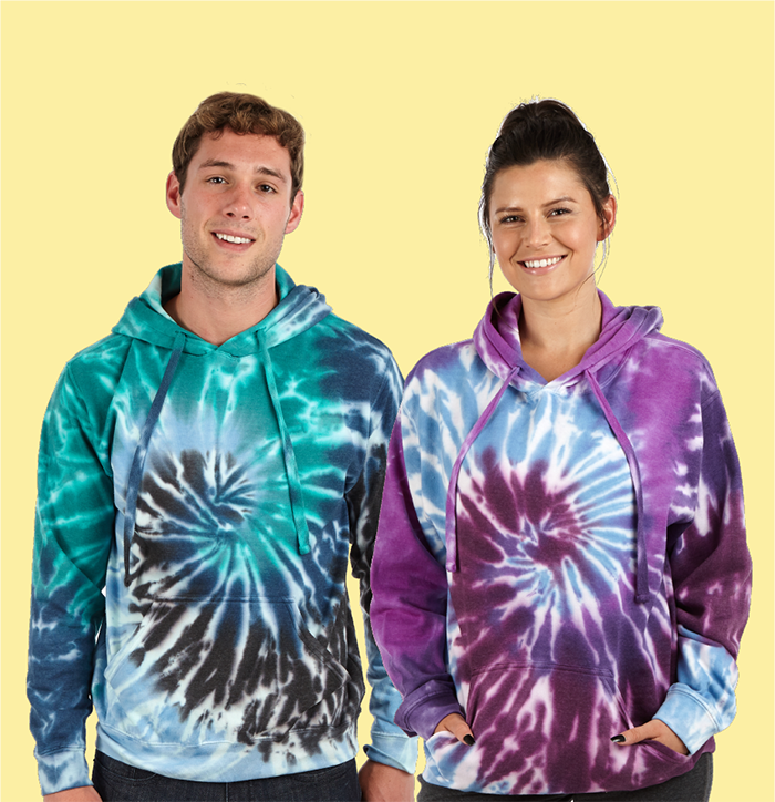 Tie dye pullover women's hotsell