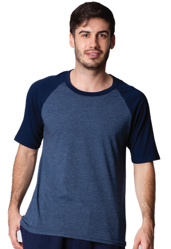 Mens Crewneck Short Sleeve T-Shirt Fine Jersey (50% CTN/ 50% POLY) (Style #898)